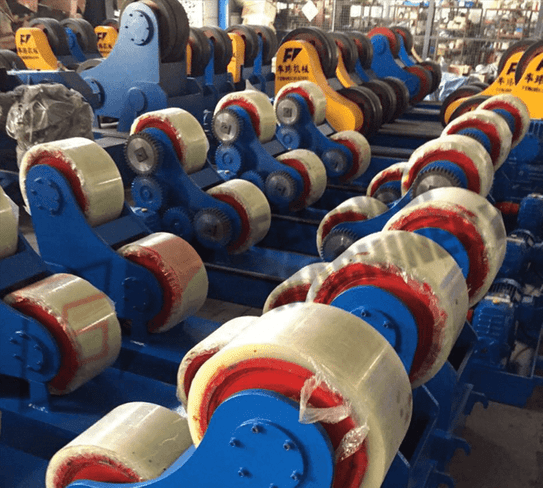 Industry standard and roller material of welding rotator