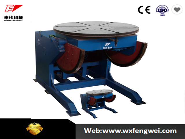 Positioner for cylindrical welded structure welding